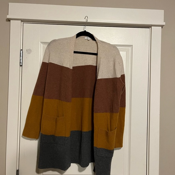 Madewell Kent color block cardigan. Size Small. EUC. - Picture 3 of 6